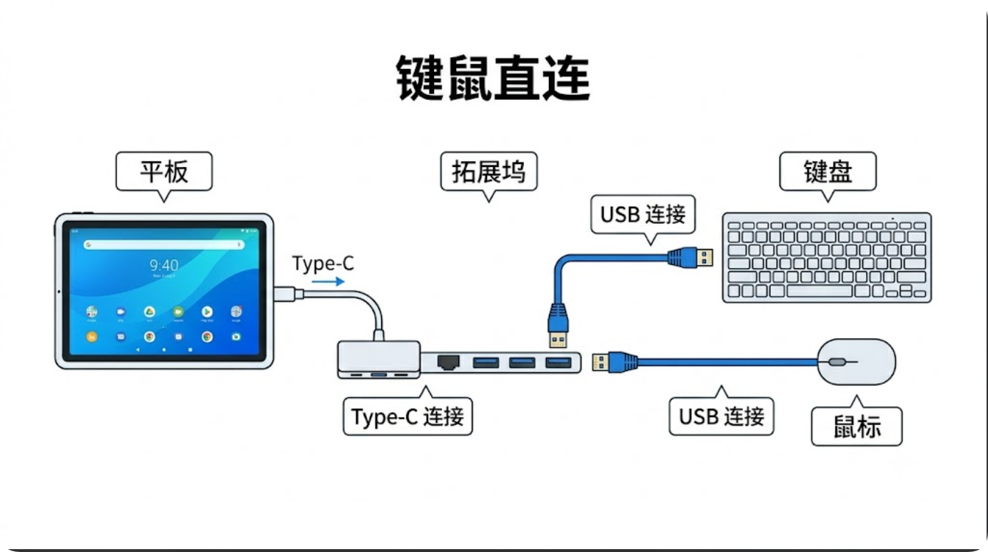 键鼠直连接线示意图