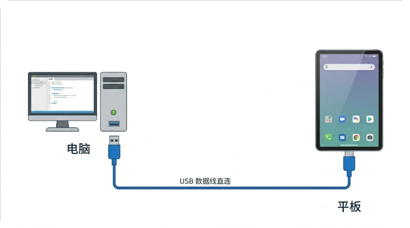 USB直连接线示意图